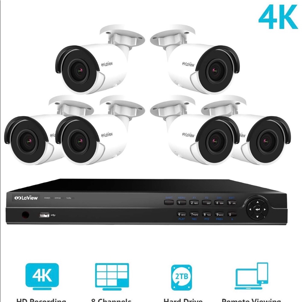 8 Channel Ultra HD 4K Home Security System